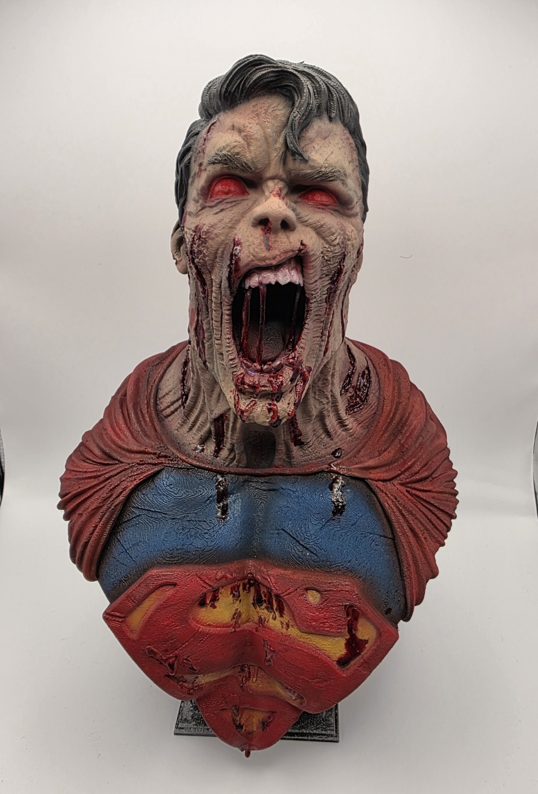 Superman Zombie Bust Marvel Comic Book Memorabilia Statue Display Decor Prop