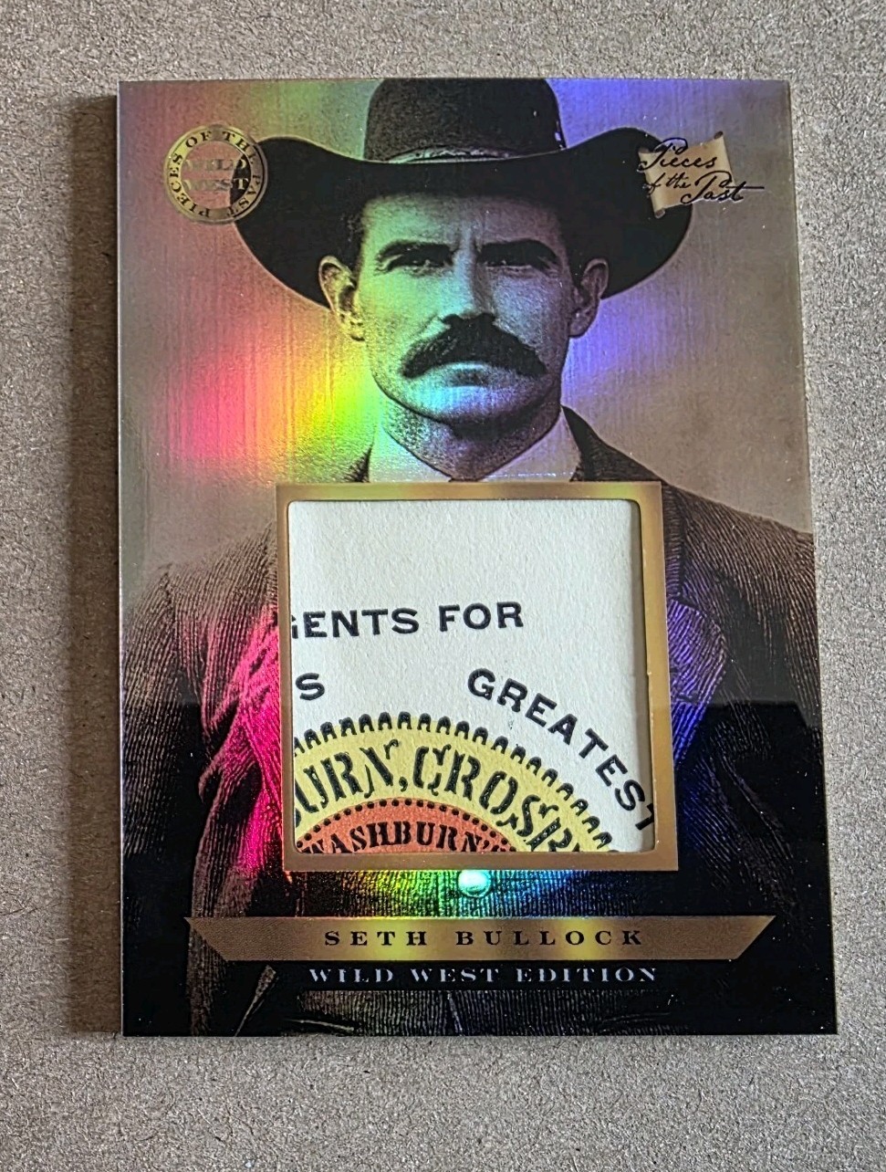 2025 Pieces of the Past Wild West Edition Seth Bullock #753 RELIC – 4