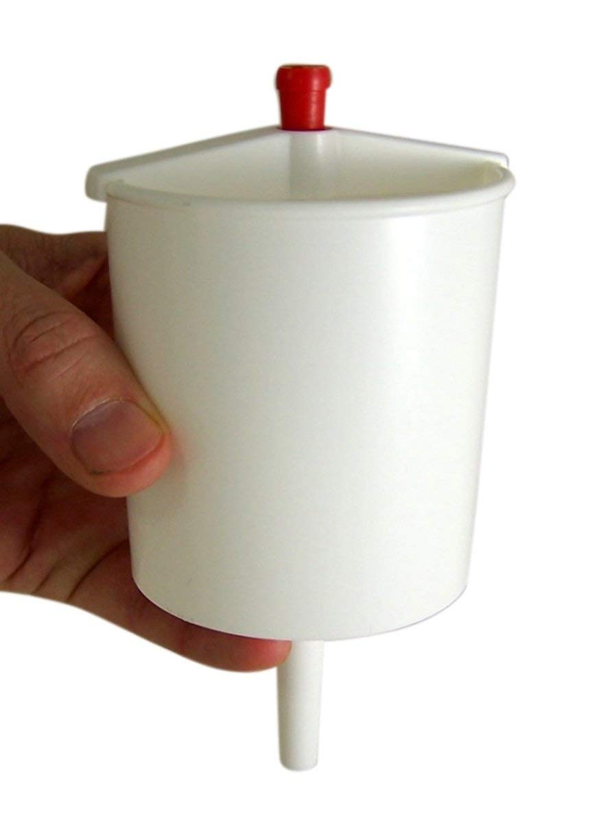 White Plastic Push Button Communion Cup Filler Church Supplies, Fills Up to 25