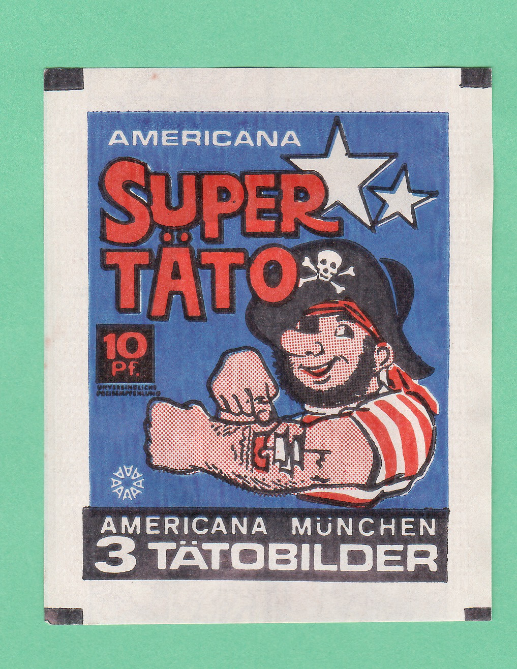 1970’s Super-Tato Americana Munchen Tatobilder Unopened Pack Super Rare Mint