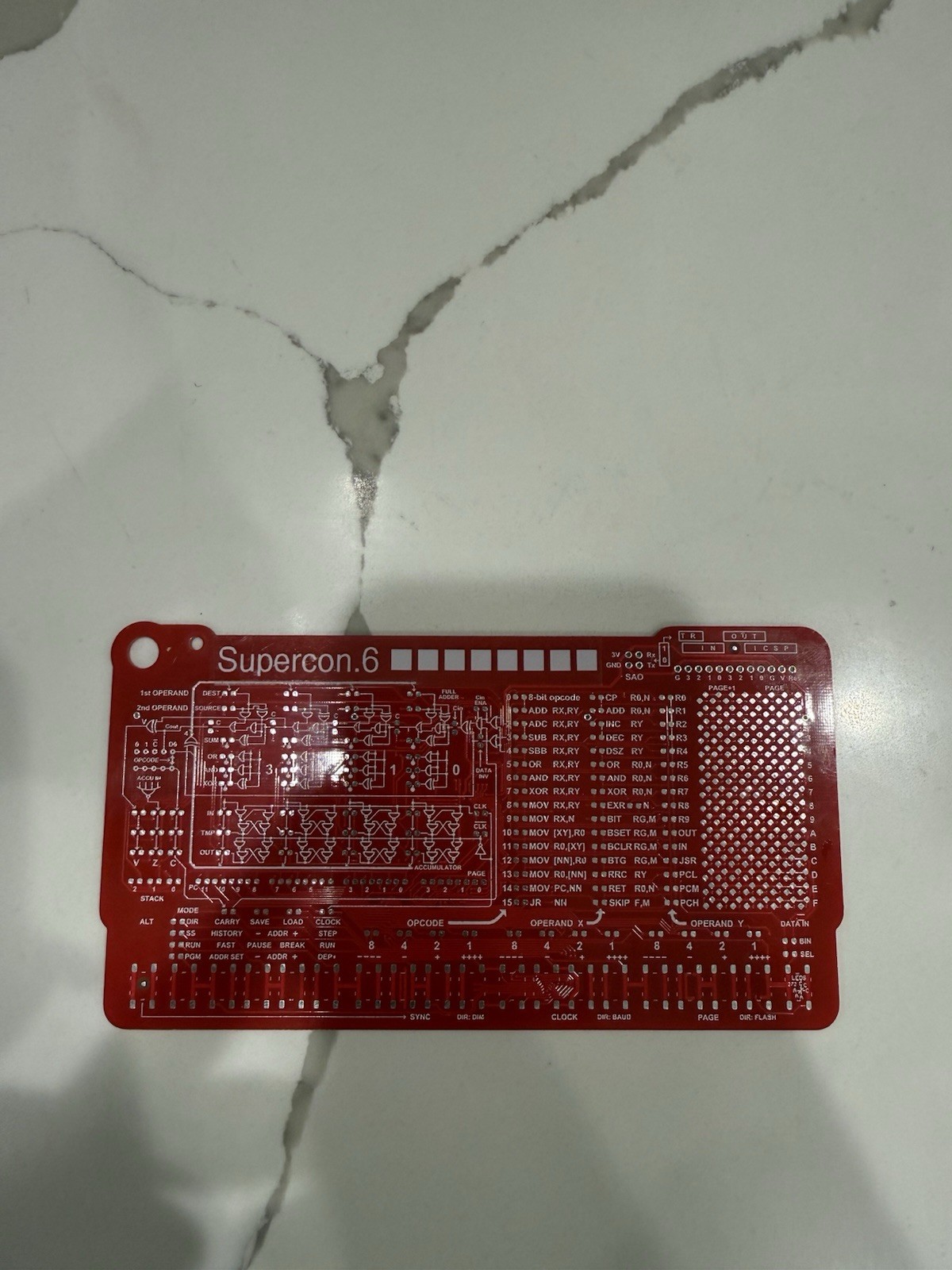 Hackaday Supercon.6 Electronic Badge PCB Board