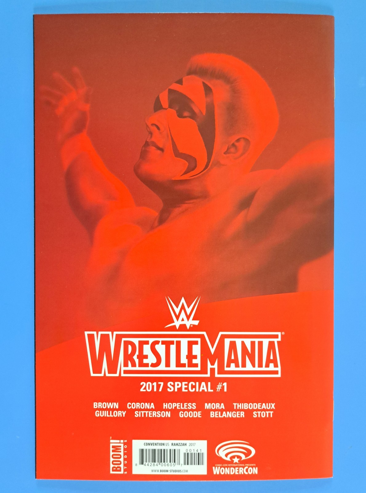 WWE Wrestlemania Special #1 Boom (2017) Rahzzah Wondercon Sting Variant NM+🔥