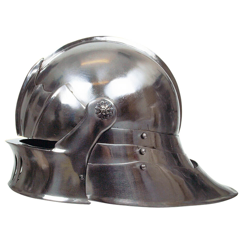 Gothic Sallet Helmet – Chrome Finish