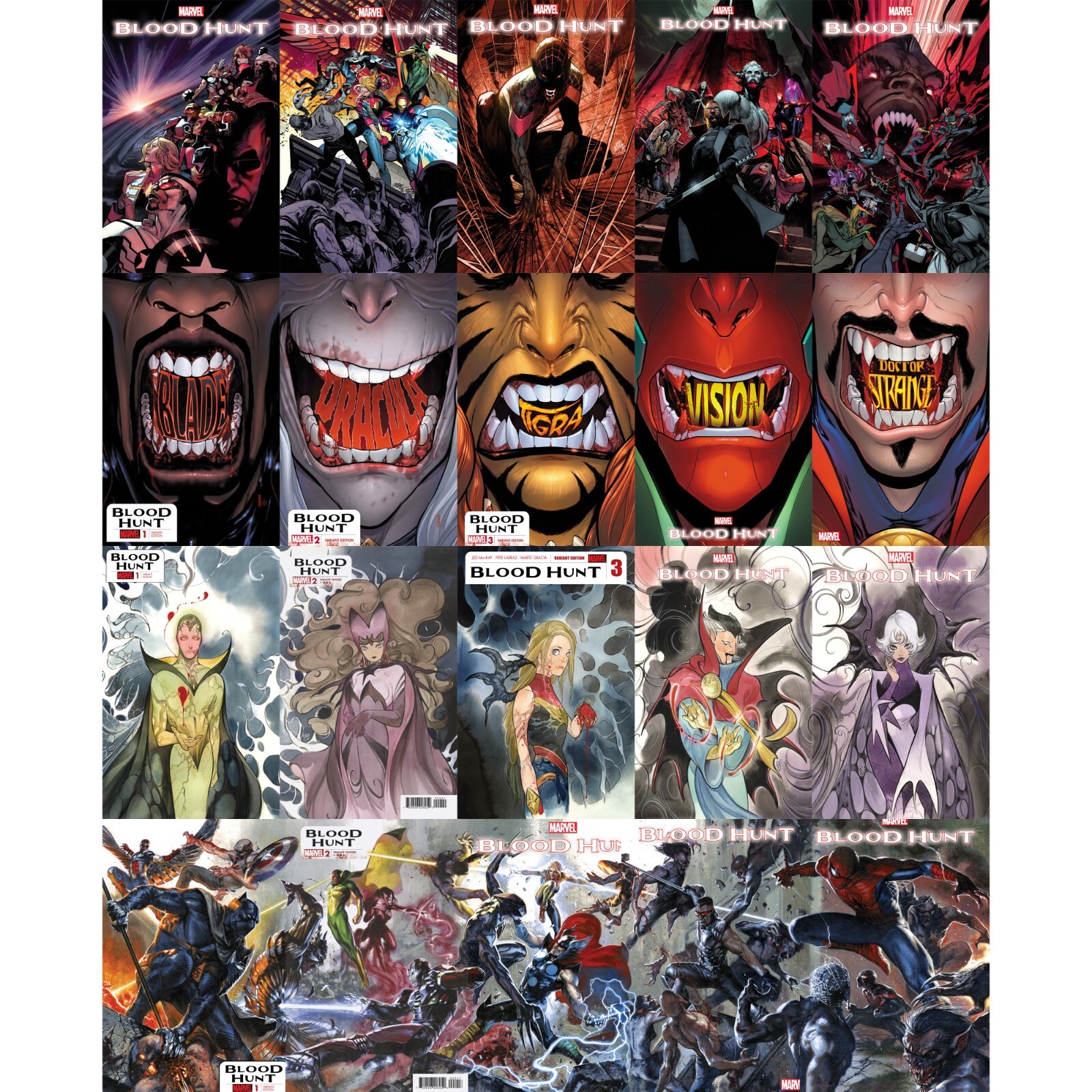 Blood Hunt (2024) #1 2 3 4 5 Marvel Comics COVER SELECT