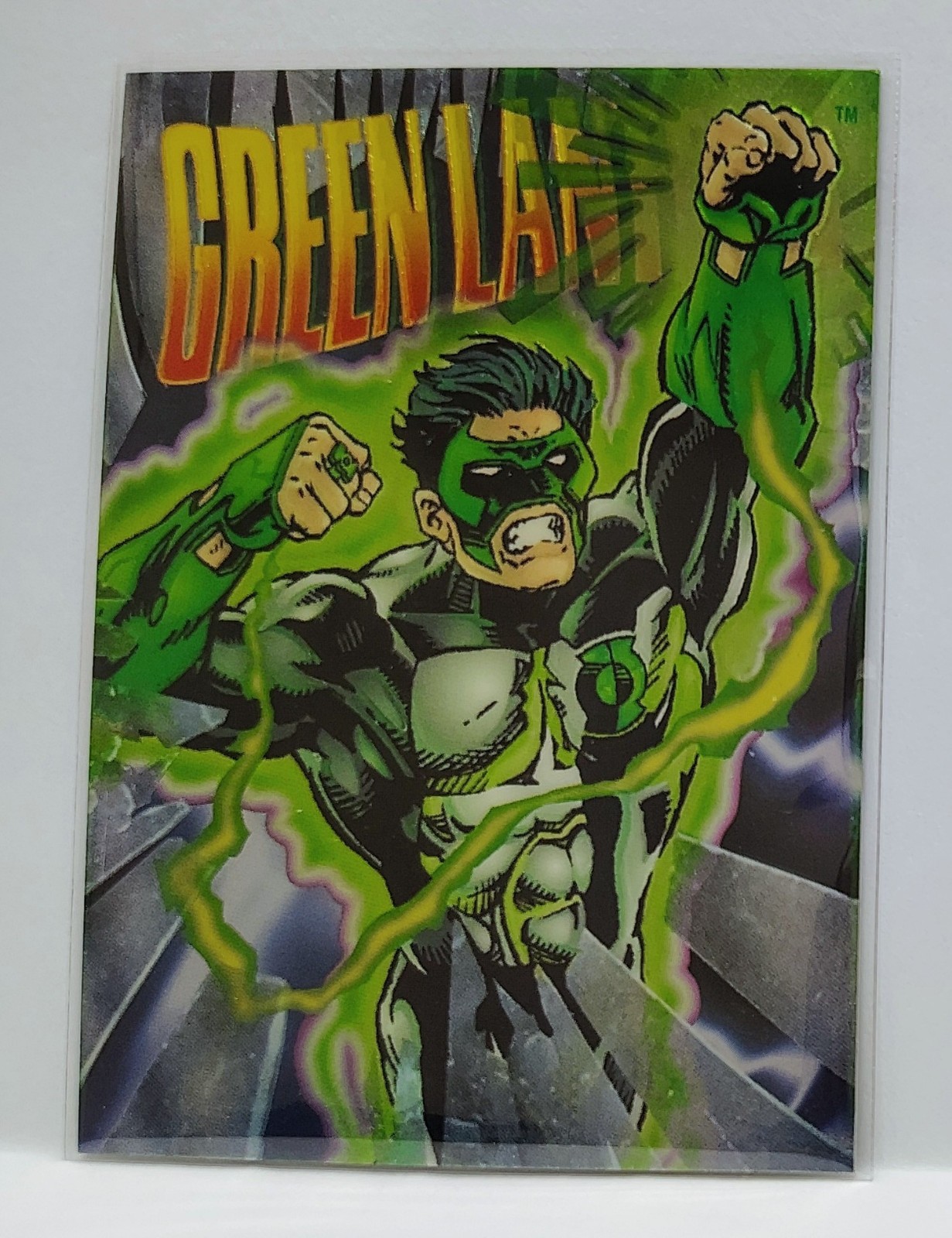 1995 Green Lantern DC Power Chrome Legends / Skybox Hard Hitters Near Mint #H13