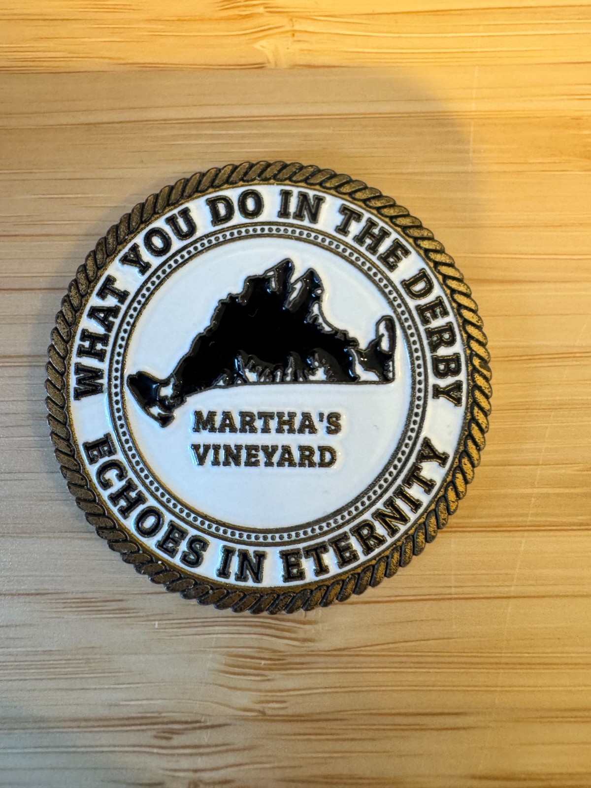 Fishing Challenge Coin – False Albacore – Martha’s Vineyard 2025
