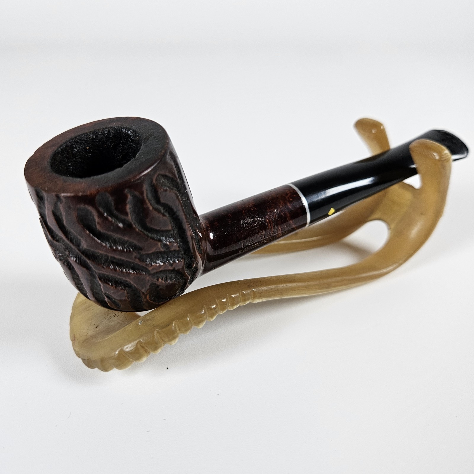 Vintage Dr. Grabow Pipe Crown Duke Imported Briar Wood Rustic Smoking