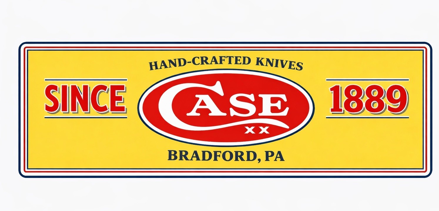 Retro Style Case Handcrafted Knives Cutlery Wall Decor Garage Sign