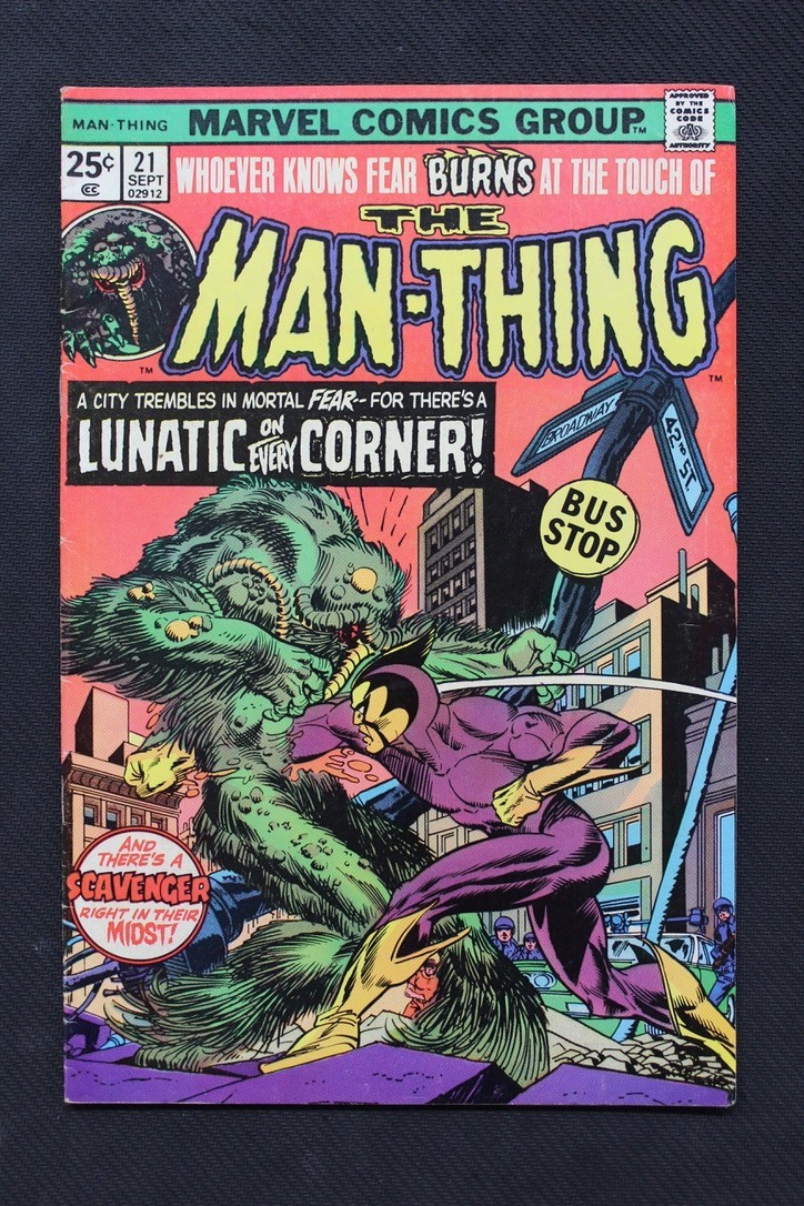 1974 MARVEL COMICS THE MAN-THING #21