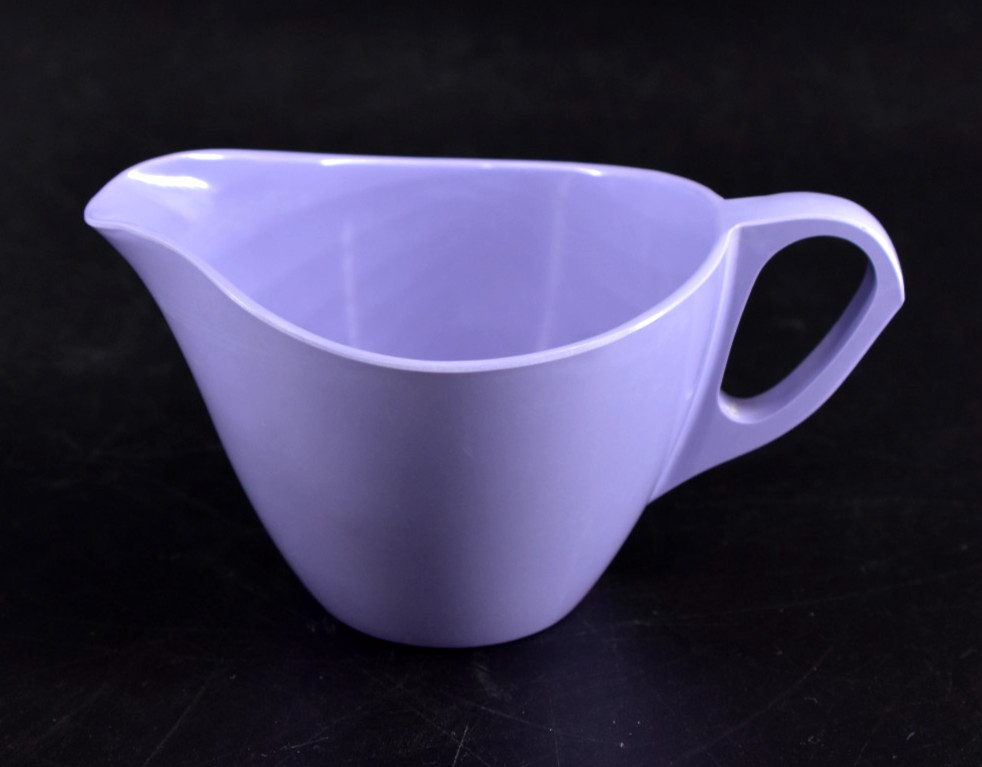 VTG MCM Royalon Corsage Violet Melmac Sugar & Creamer Set Purple #314 & #311