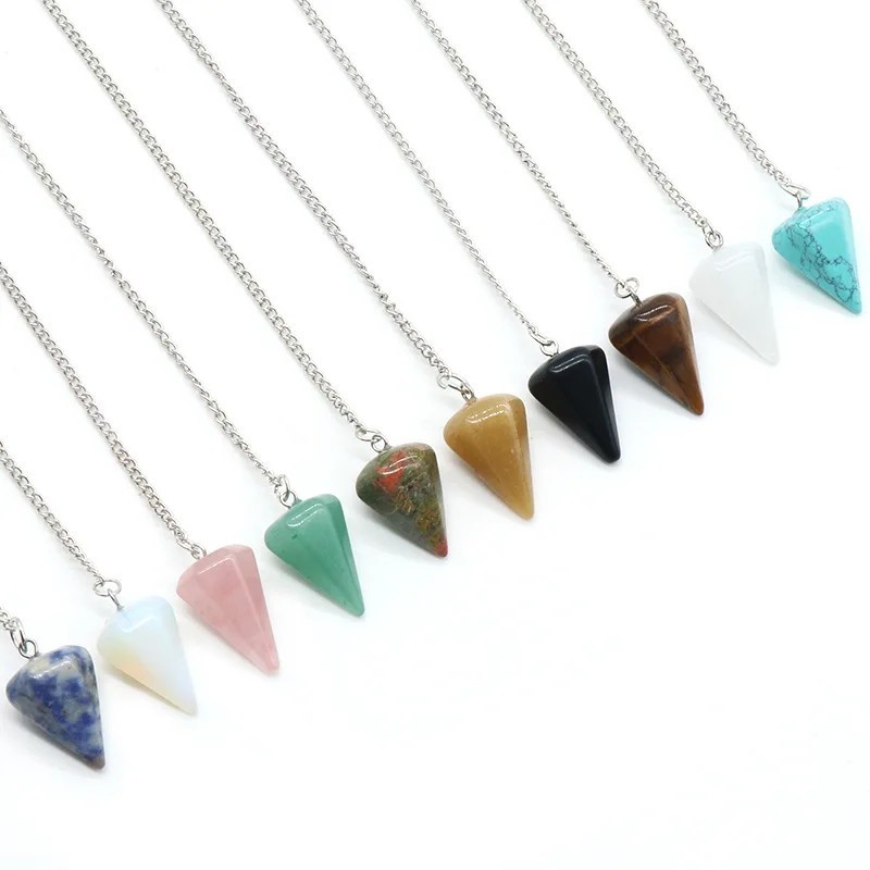 Quartz Crystal Pendulum Healing Tool – Reiki, Dowsing, Divination & Chakra