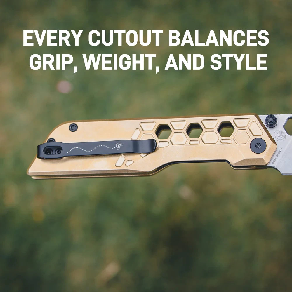 Artisan Beest Linerlock Folding Knife 3.63″ AR-RPM9 Steel Blade Brass Handle