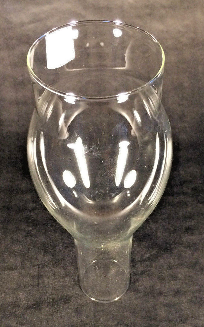 3″ x 10″ Clear Glass Oil Kerosene Lamp Chimney for #2 burners & 3″ galleries 944