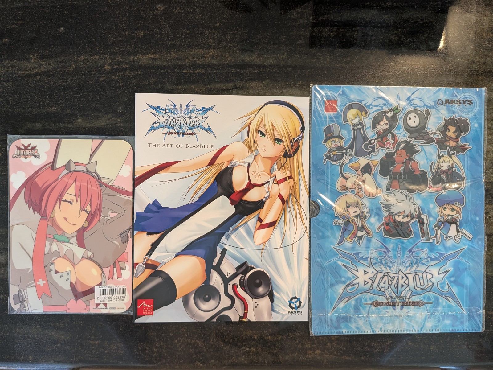 Guilty Gear Mousepad, The Art Of Blazblue Artbook, Anime expo clear File Folder