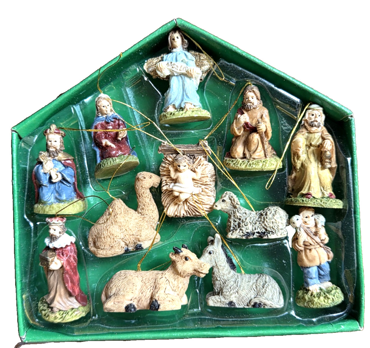 Mini Nativity 12 Piece Set Ornaments by Sterling