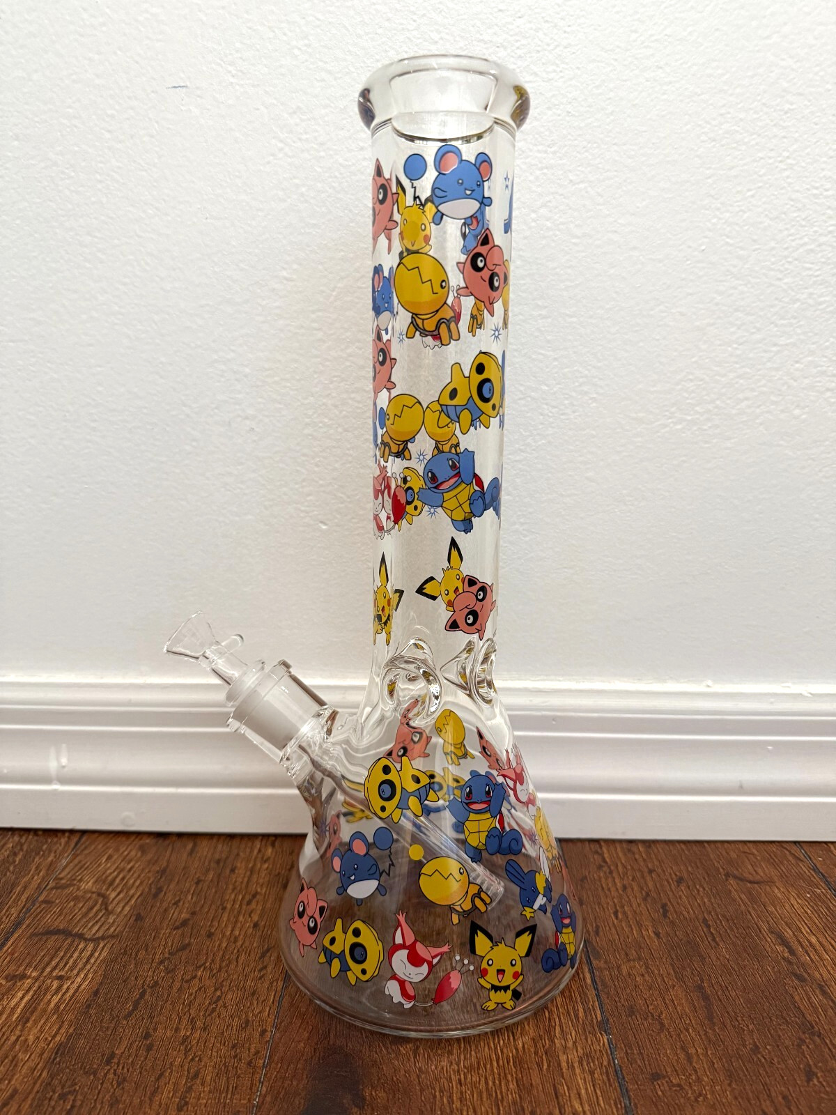 14” Premium Glass Water Pipe Thick Heavy Beaker Bottom Pokemon 14mm
