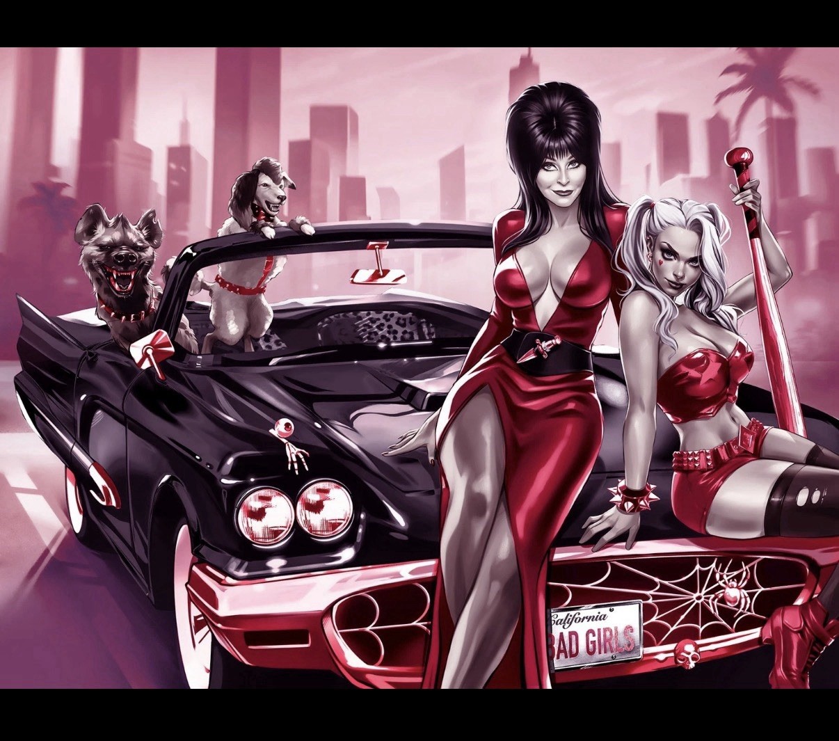 HARLEY QUINN X ELVIRA #1 – KATYA SINYUKHINA COVER C WRAPAROUND NYCC 2025 NM