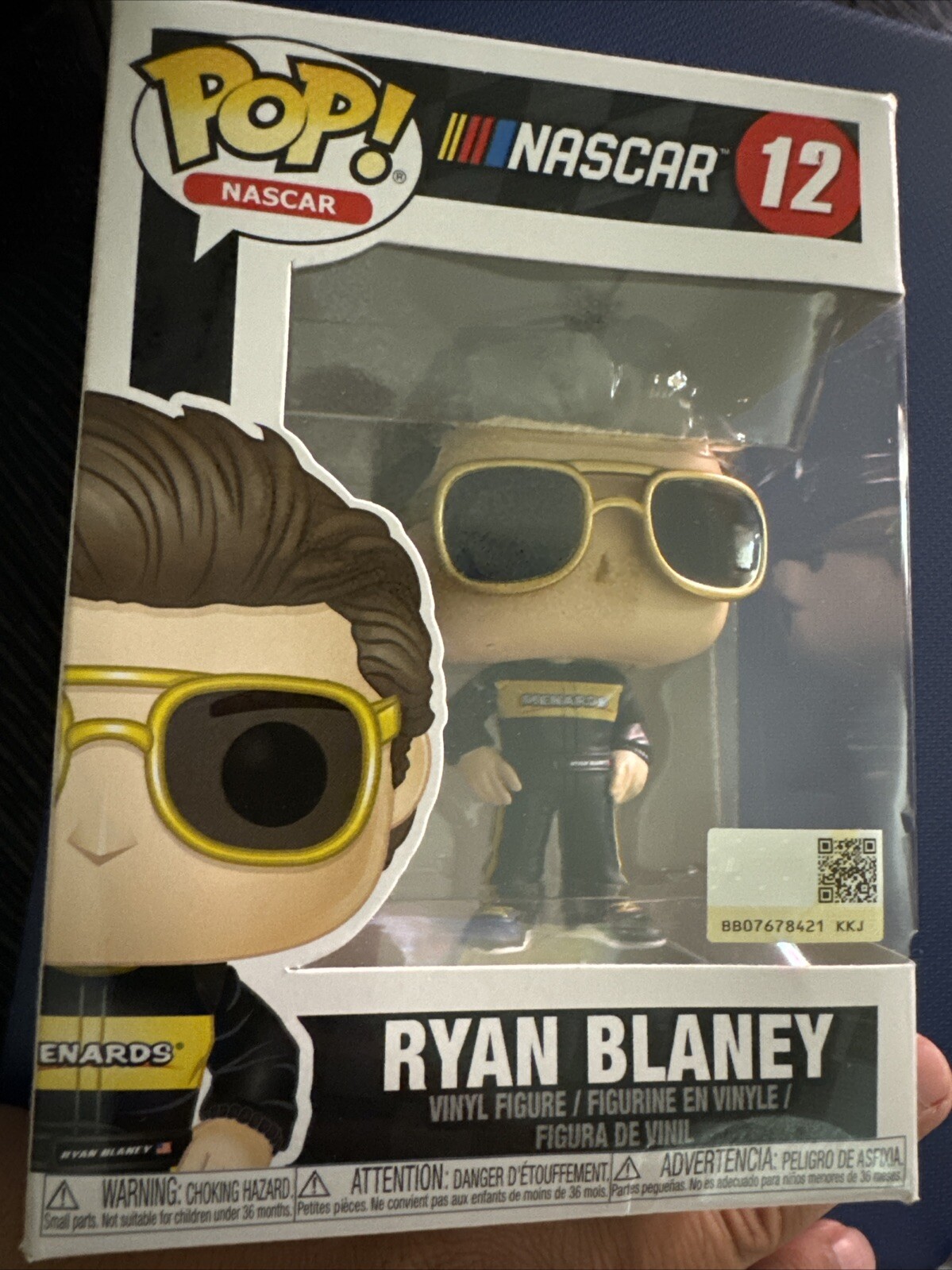 Super Rare Ryan Blaney 12 ~ NASCAR ~ Funko Pop Vinyl + FREE POP PROTECTOR Case