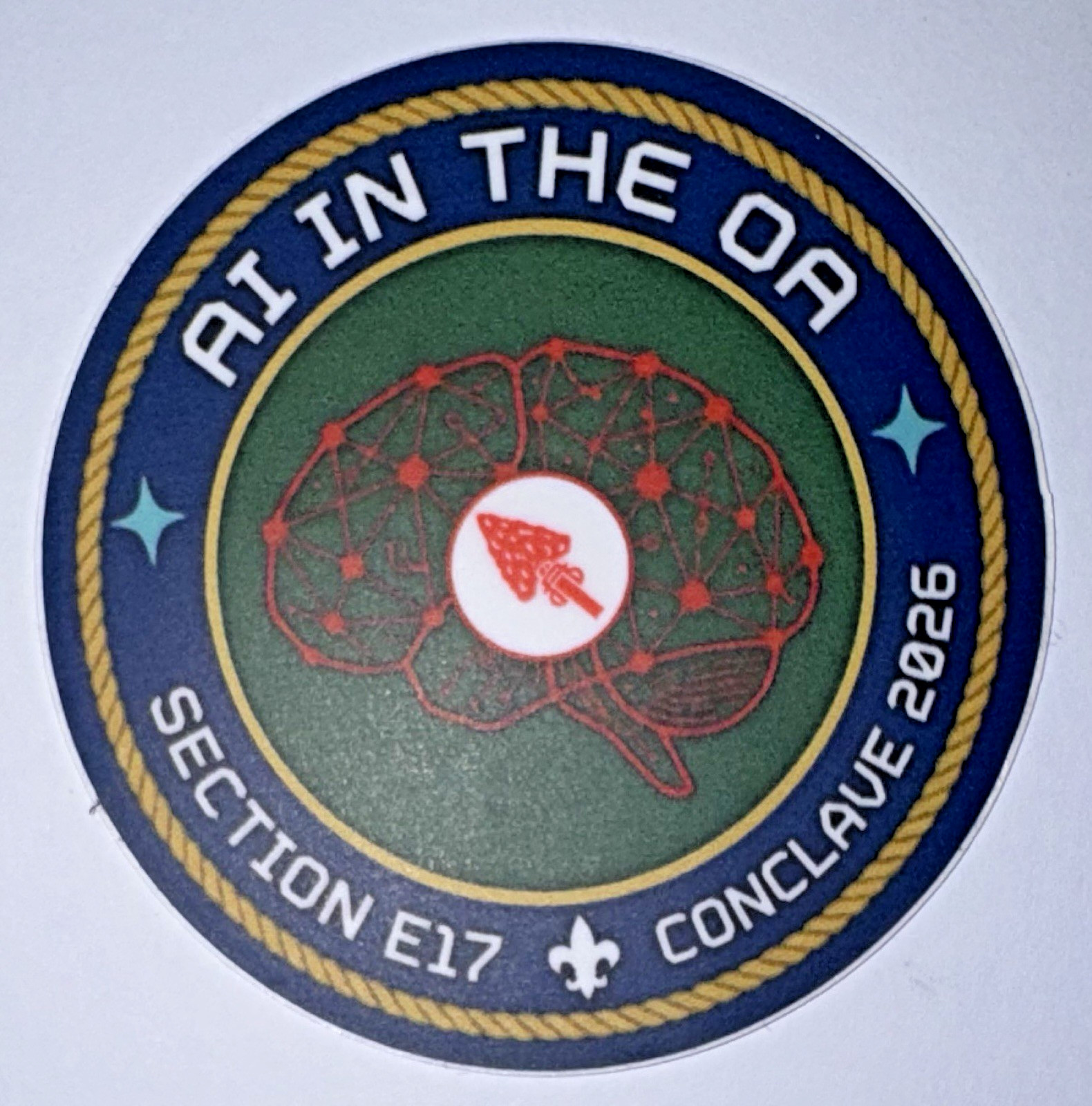 2026 Conclave E17 Official AI in the OA 2″ Sticker (From Training Cell) MINT