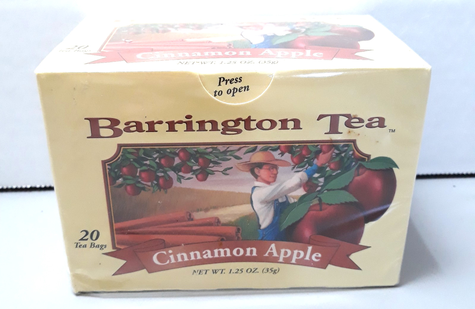 Vintage Barrington Tea Cinnamon Apple Unopened Box Rare Fremont CA Blend 20 Bags
