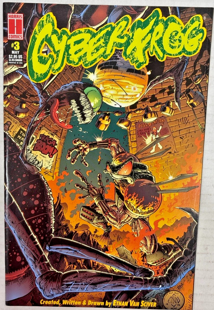 Cyberfrog #3 May 1996 Harris Comics Ethan Van Sciver VF Free Ship