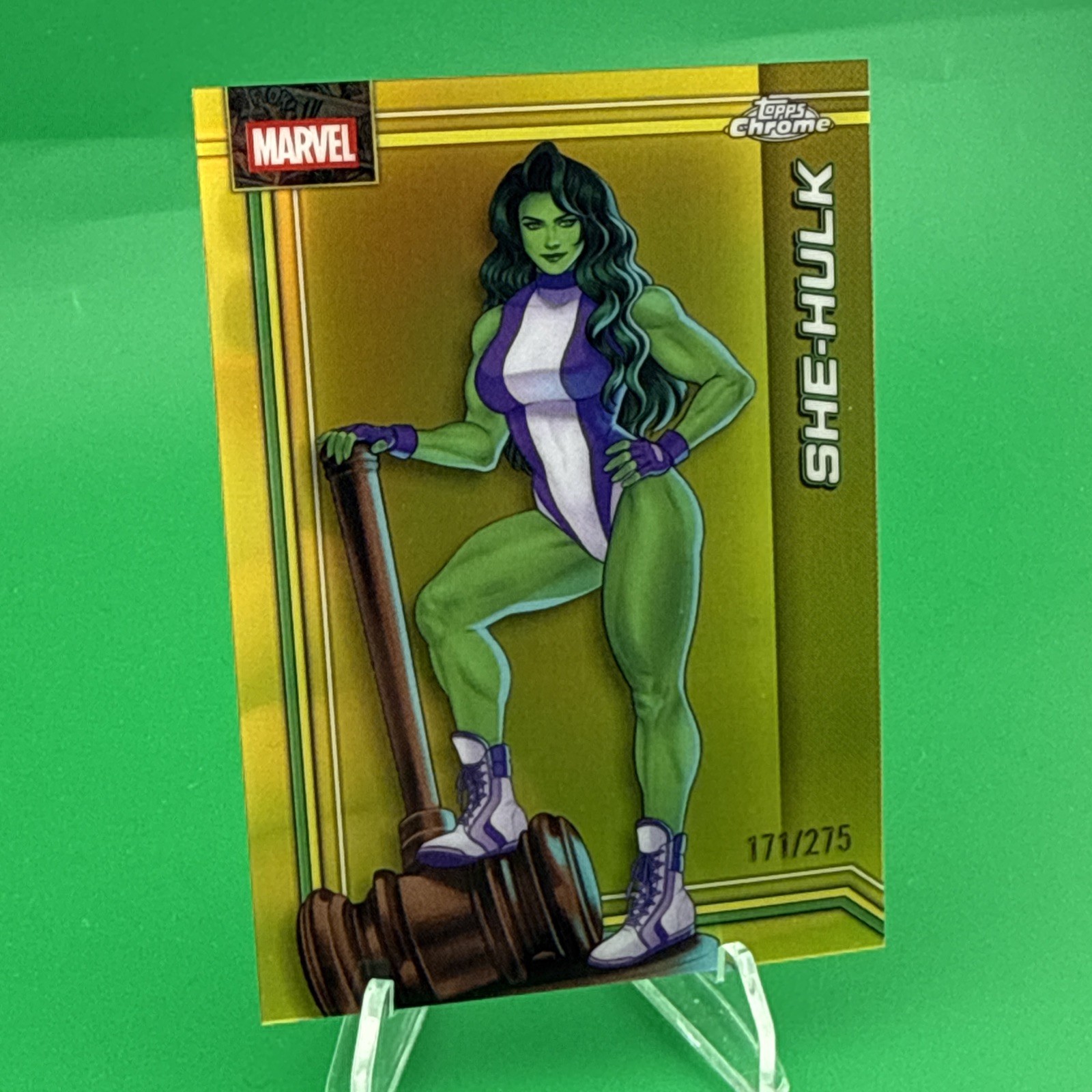 2026 Topps Chrome Marvel Comics She-Hulk Yellow /275 #151