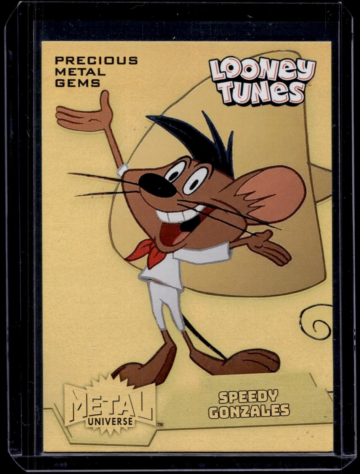 2024 Fleer Retro Looney Tunes Speedy Gonzales MU-15 Precious Metal Gems Gold 1/1
