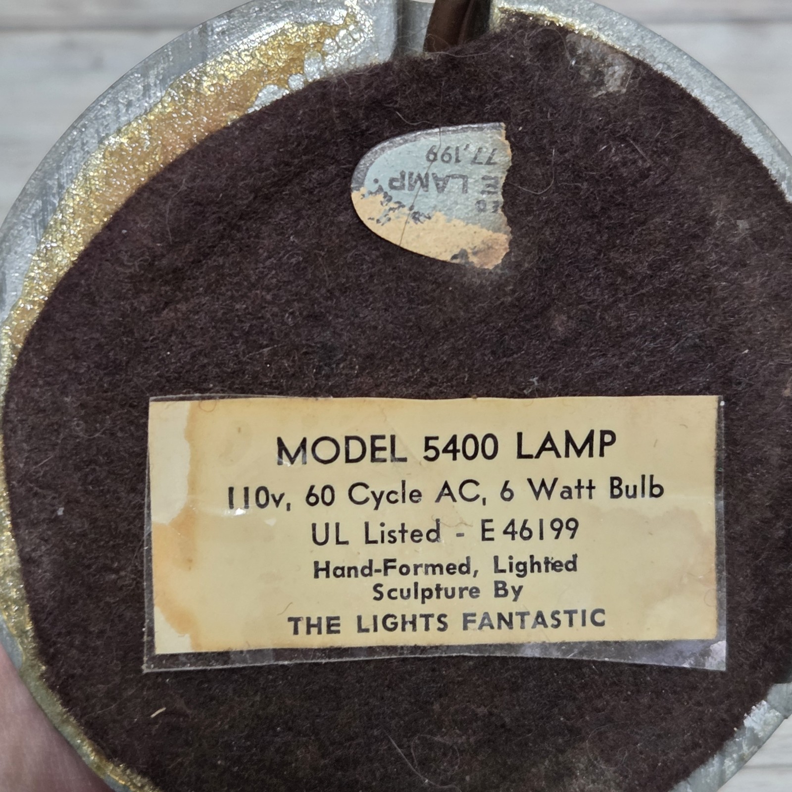 Vintage Mod Mood Lamp Model 5400 Bubble Acrylic Sculpture The Lights Fantastic