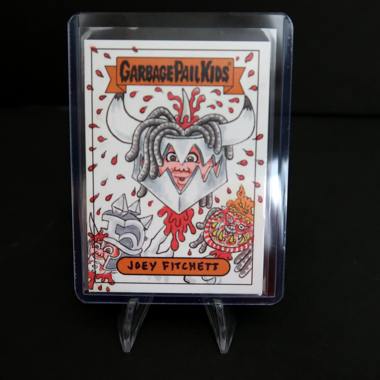 2019 GARBAGE PAIL KIDS ROTH GWAR JAWS OF DEATH SKETCH CARD JOEY FITCHETT AR CS