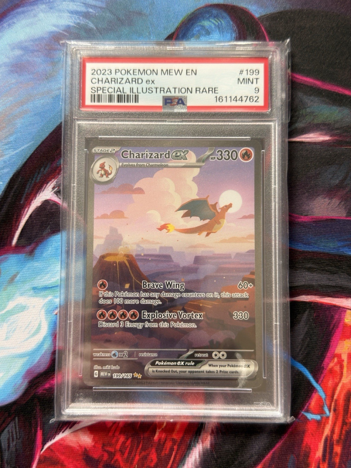 Charizard EX 199/165 Scarlet & Violet 151 Series – PSA 9