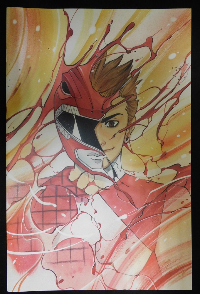 MIGHTY MORPHIN 8 G BOOM VARIANT COMIC RED RANGER PEACH MOMOKO PARROTT 2021 NM