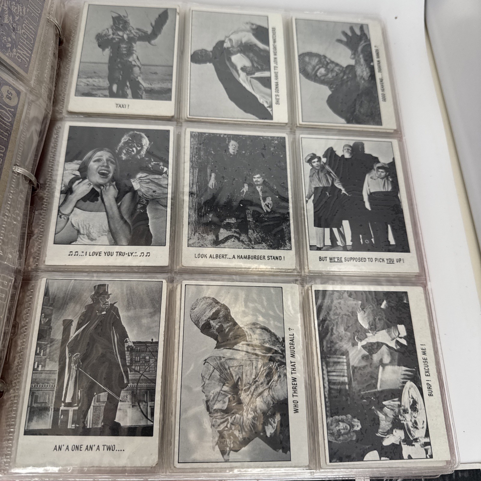 Vintage 1973 Topps Creature Features You’ll Die Laughing 128 Card Set Monster