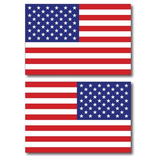 Magnet Me Up American Flag Car Magnet Decal -4×6 Opposing Heavy Duty for Car Tru