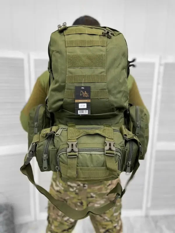 Tactical modular backpack olive 55l, modular backpack olive, olive ZSU backp🇺🇦