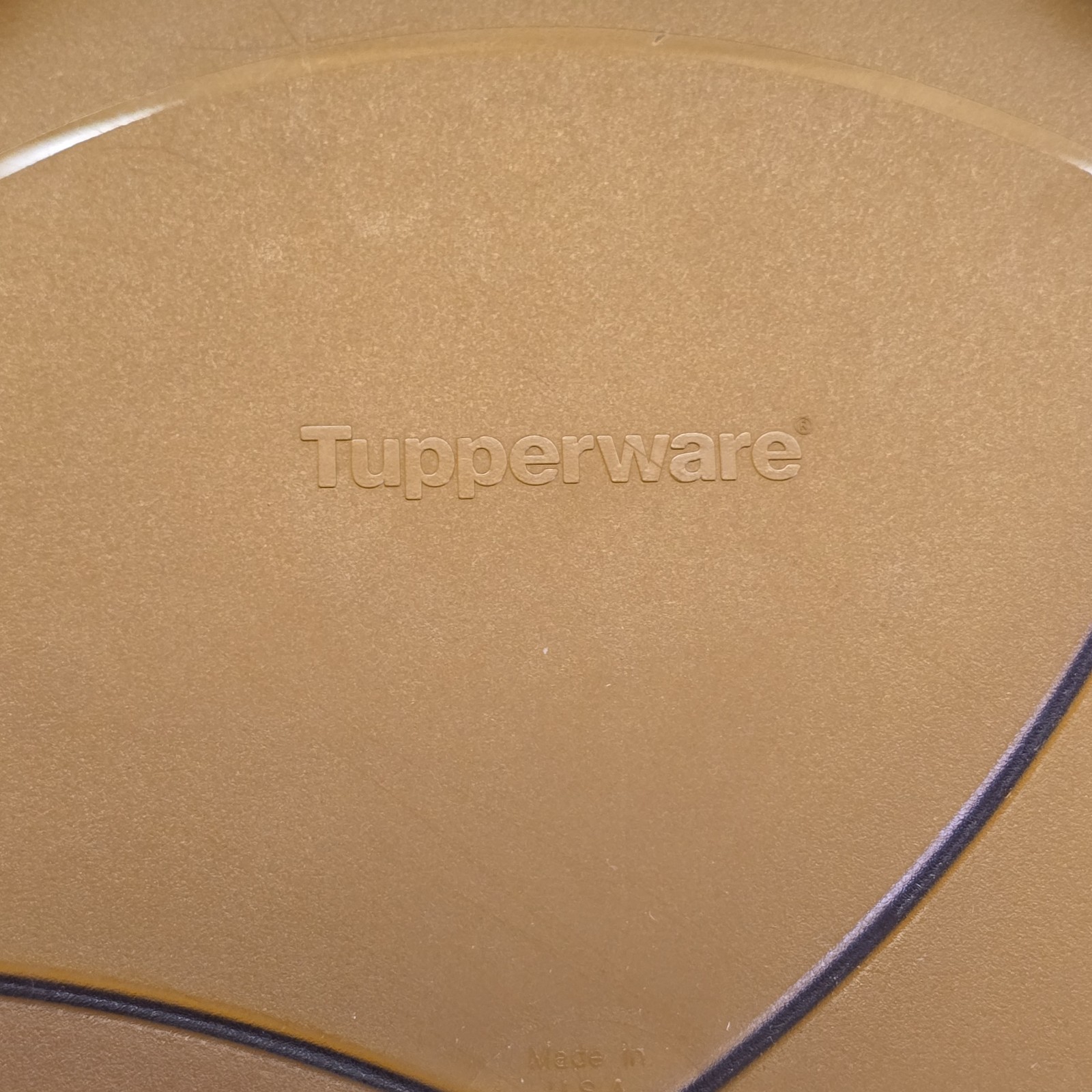 Tupperware Chip N Dip Bowl Container in Amber 4625A-1 No Dip Bowls