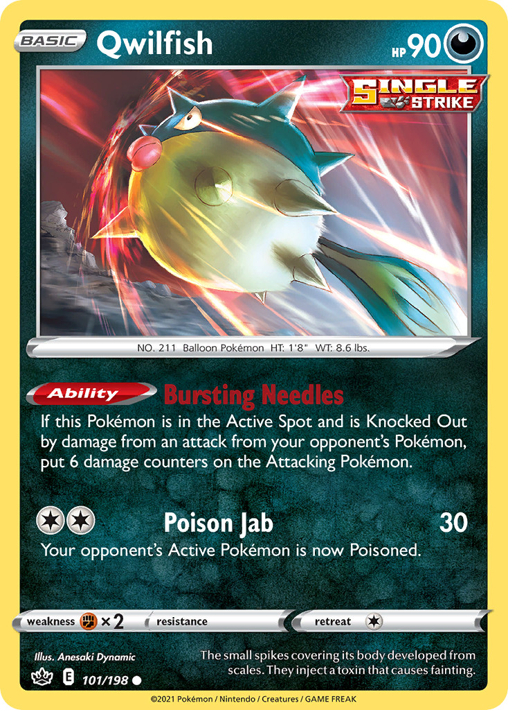 Qwilfish #101 | CRE | Pokemon | Regular | LP
