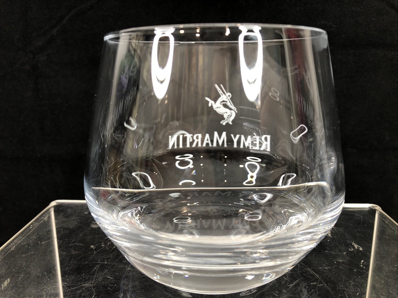 Remy Martin 10 Oz Rocks Glass Champagne Cognac Liqueur Barware EUC