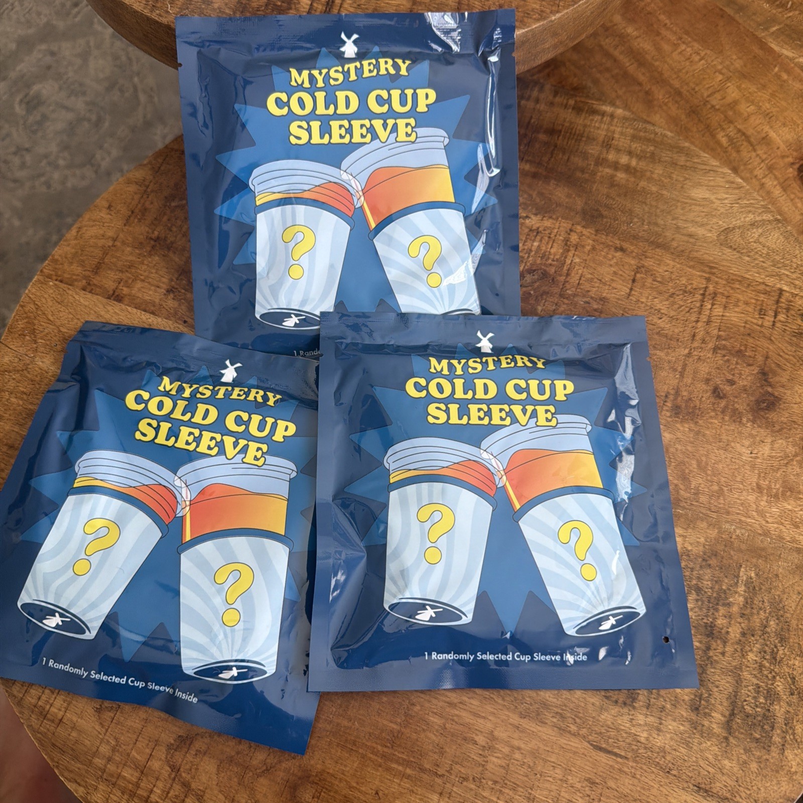 Dutch Bros Mystery Cold Cup Sleeve July 16 , 2026 Lot Of 3 (unopened)