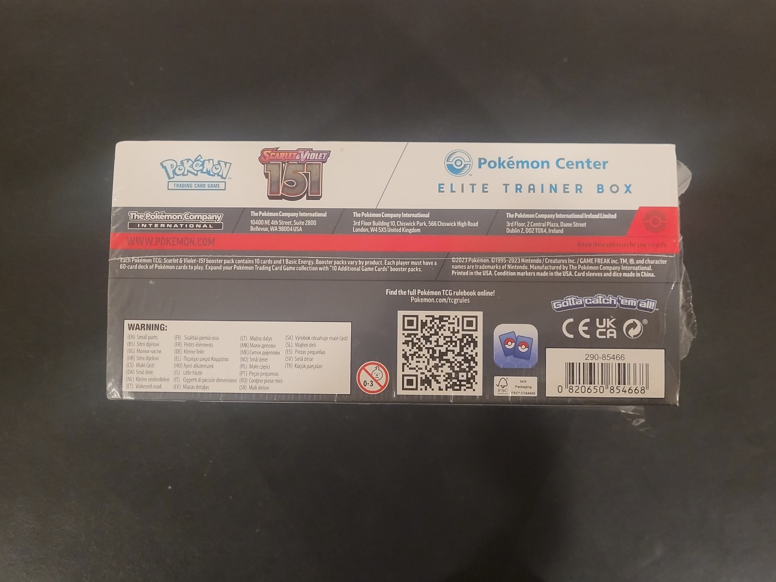 Pokemon 151 Opened Etbs, Booster Bundle Display Case And Booster Bundles