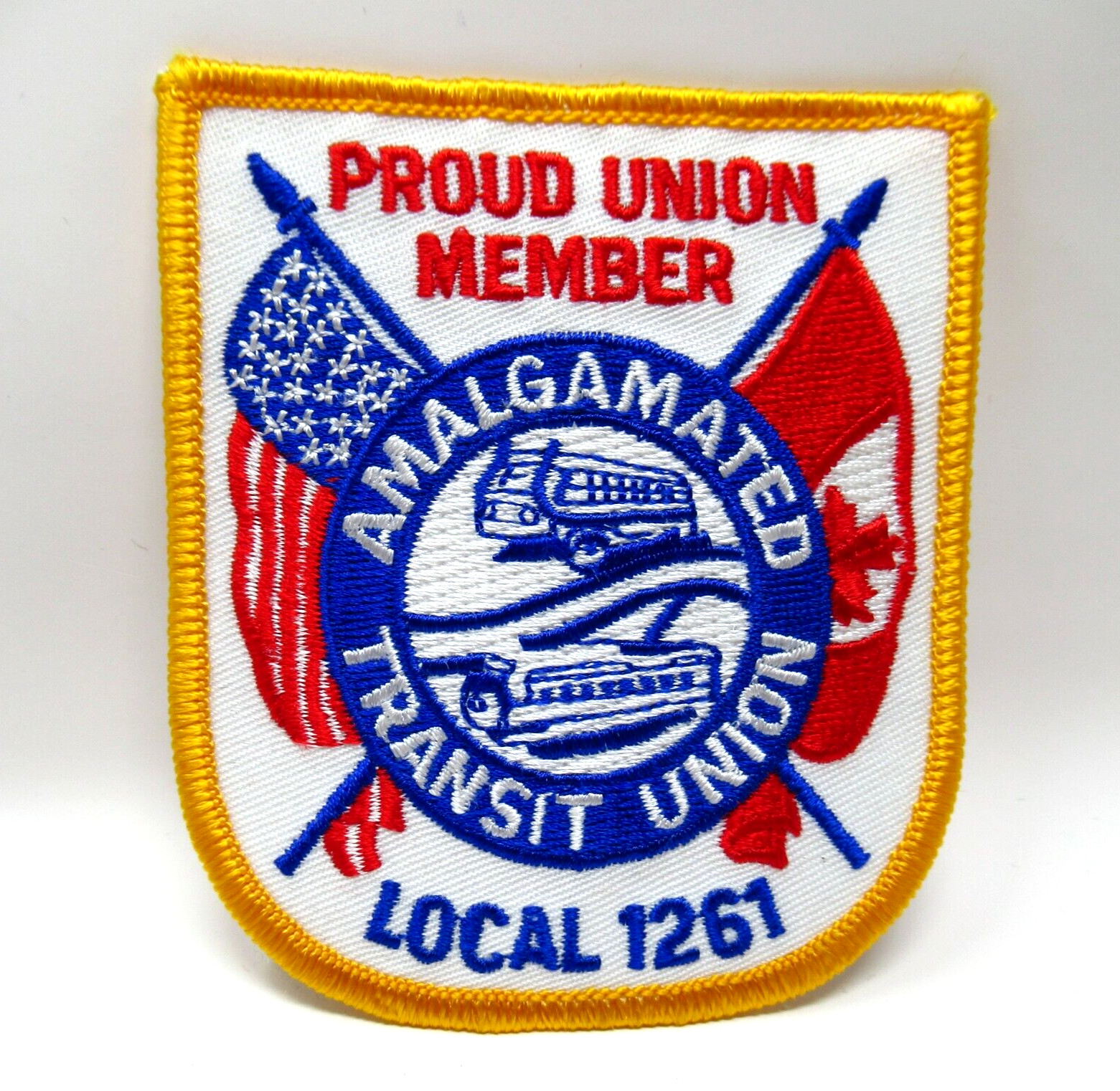 Amalgamated Transit Union Patch Local 1261 Bus Rail Proud Member Vintage Sew On