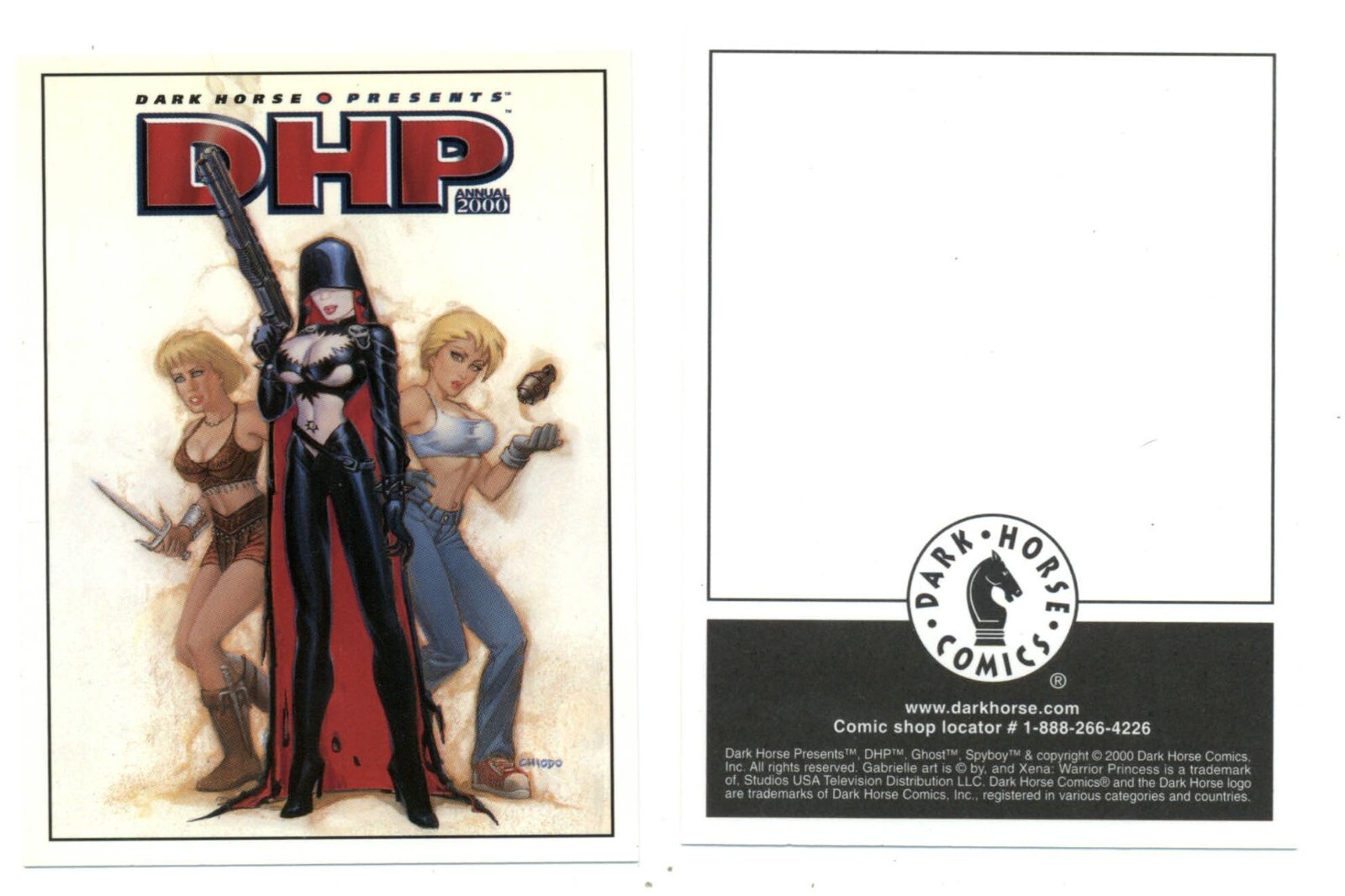Dark Horse Presents DHP Annual 2000 – oversized promo card [Dark Horse Comics]