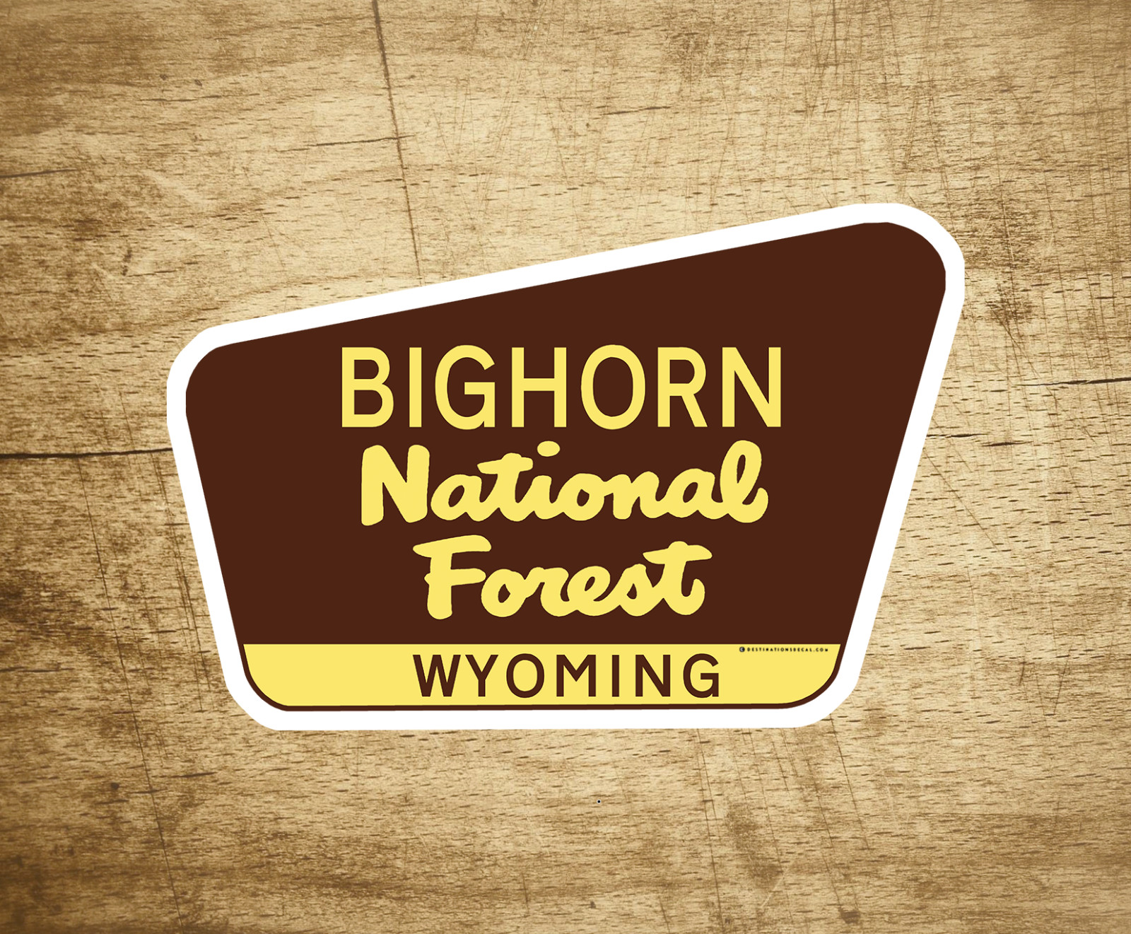 Bighorn National Forest Decal Sticker 3.75″ x 2.5″ Wyoming Park Vinyl
