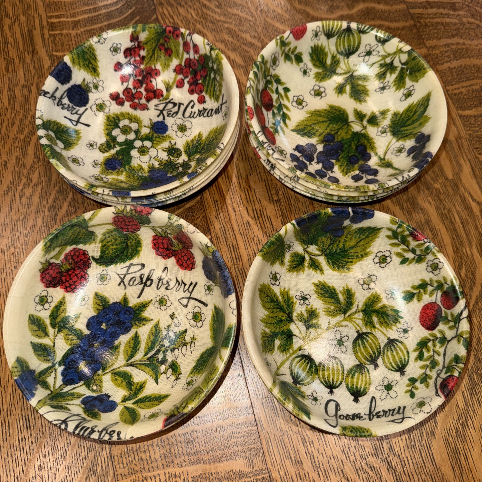 Vintage Artmor Fiberglass Bowls Berry Set of 13 6″ Mid Century MCM Cottagecore