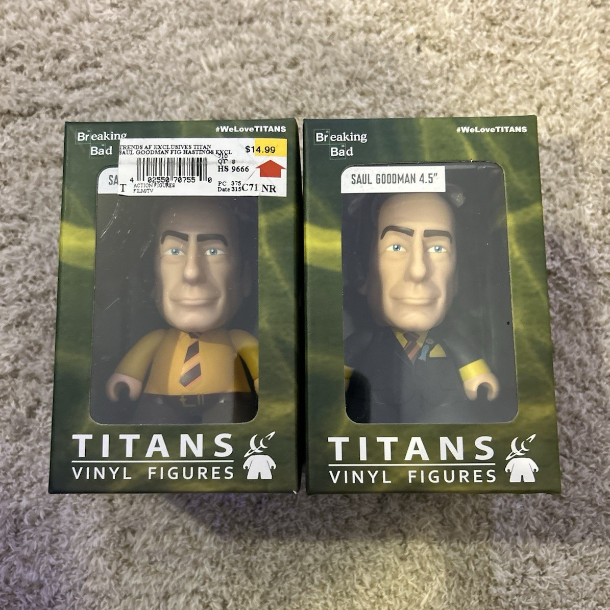 Titans Vinyl Figures Breaking Bad Saul Goodman 4.5in Vinyl Figure Lot of 2 NIB
