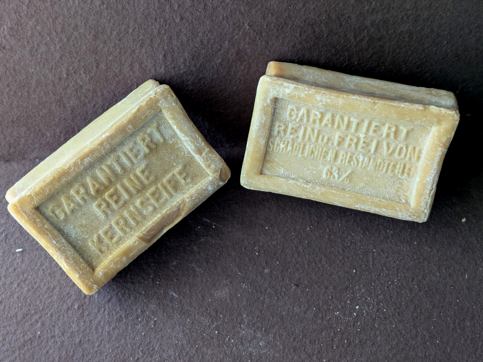 VINTAGE 1930s German Kern-Seife – 2 Never Used Soap Bars