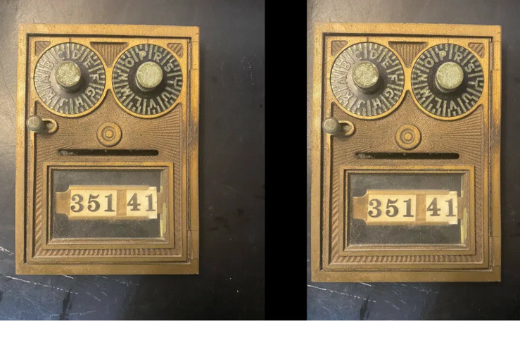 Qty Of Ten (10) VINTAGE Of POST OFFICE DOORS AND FRAME 50’S-60’S