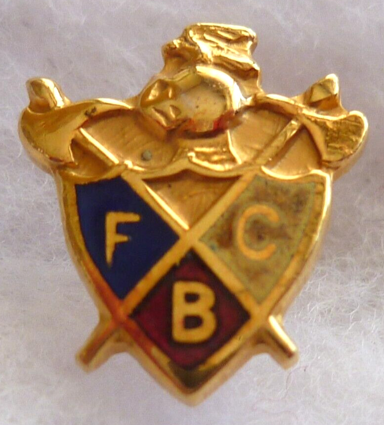 Vintage Knights of Pythias “FCB” Lapel Pin/Tie Tack