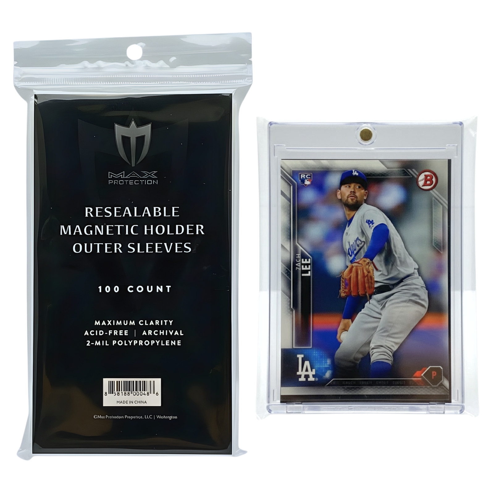 Max Protection Magnetic Card Holder Sleeves – Resealable 5000ct