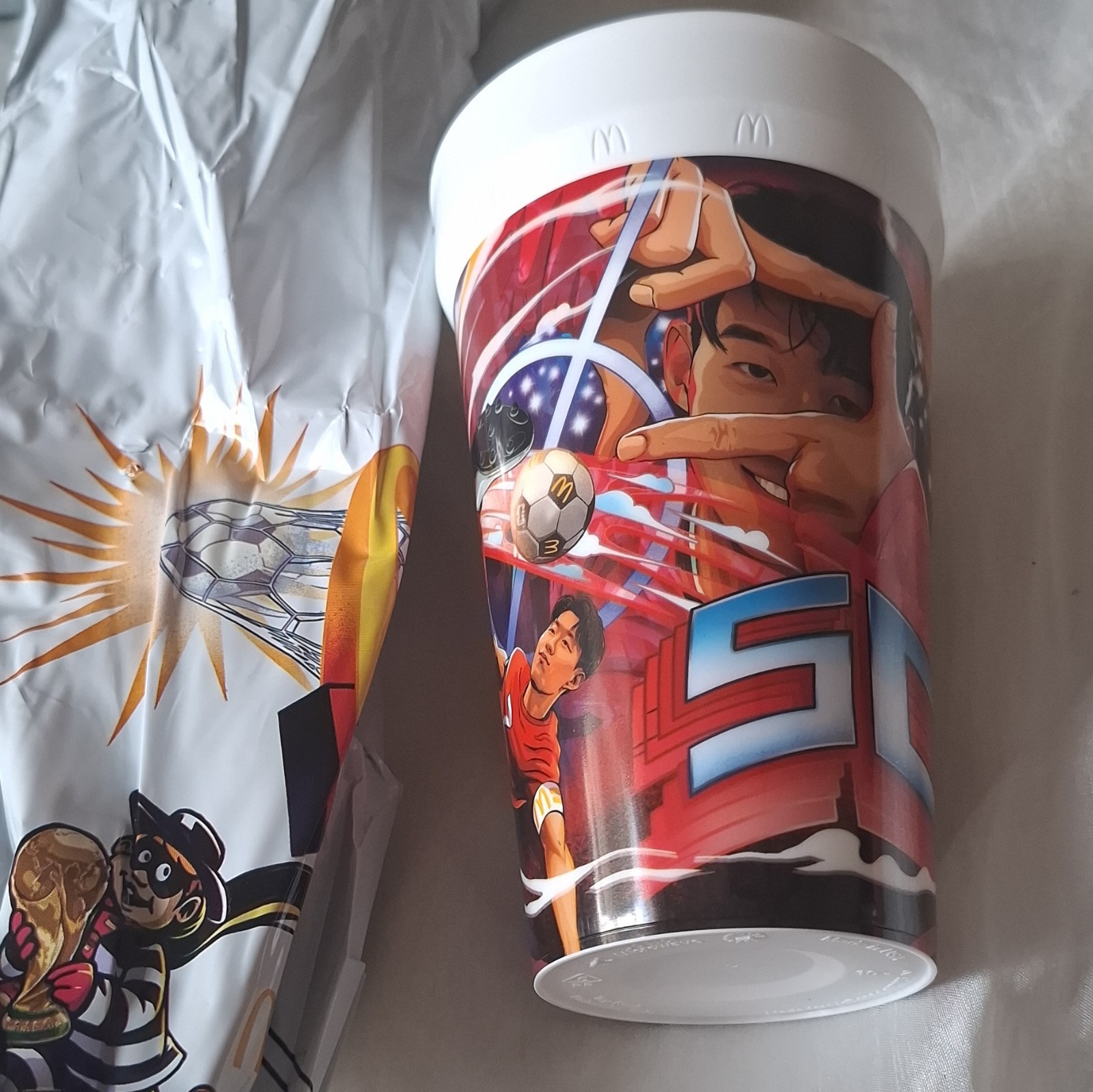 McDonald’s FIFA World Cup Son Heung-Min Promo Plastic Cup Multicolor/White