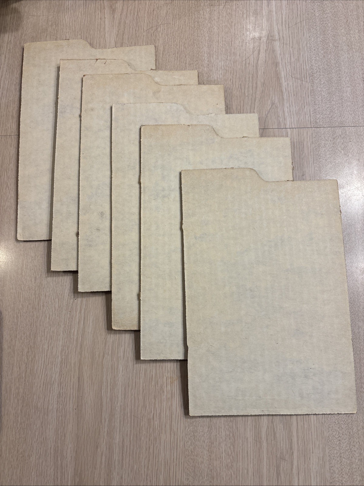 COMIC BOOK DIVIDERS (6) WHITE STRONG CORRUGATED CARDBOARD 7×11 W Name Tab Space